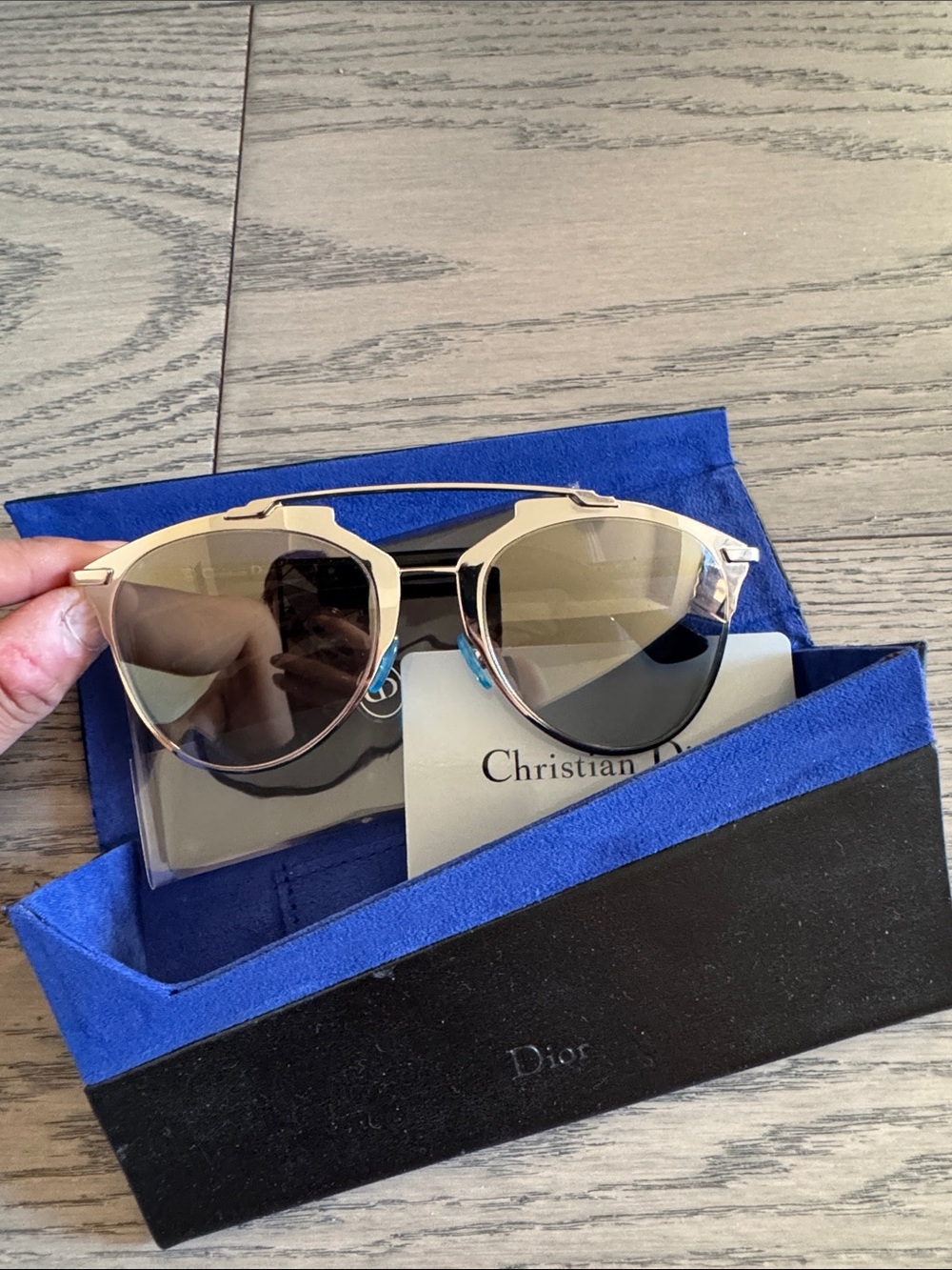 Dior Sunglasses - Silver Frame with Tinted Lenses